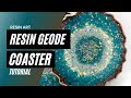 Resin Geode Coaster Tutorial! | Full Step-By-Step Instructions! | Resin Art