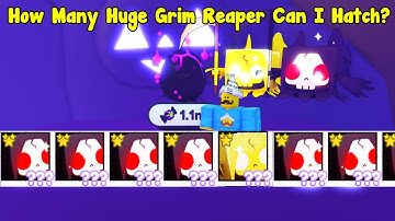How Many Huge Grim Reaper Can I Hatch Using 10 Account? - Pet Simulator X Roblox