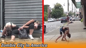 Zoals Zombie City op Kensington Ave Philadelphia