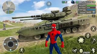 Rope Frog Ninja Superhero and Army Tank in Open World Game - Android Gameplay screenshot 5