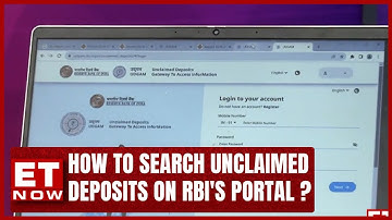How To Search Unclaimed Deposits From RBI