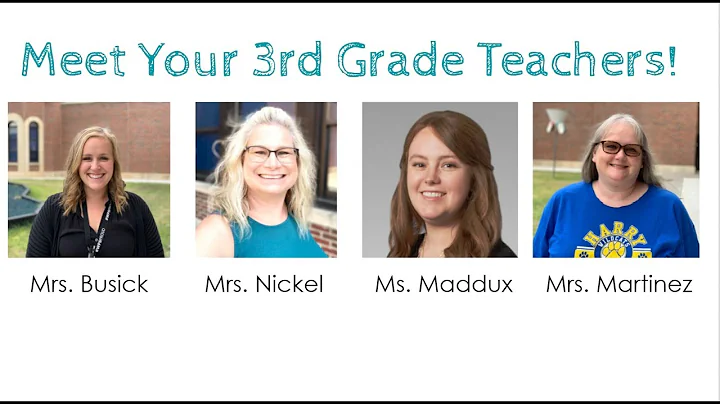 Welcome 3rd Graders!