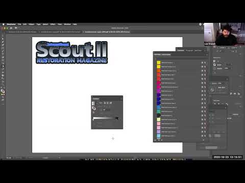 Pantone Colors and Gradients in Adobe Illustrator.