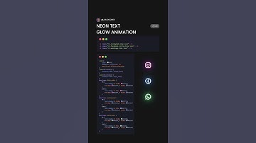Neon Text Glow Animation made with  CSS | CSS animations