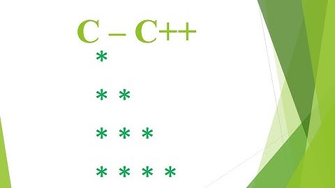 [C - C++] BÀI TẬP NHẬP MÔN LẬP TRÌNH - PHẦN 4 - IN NỬA TAM GIÁC ĐẶC BẰNG DẤU *