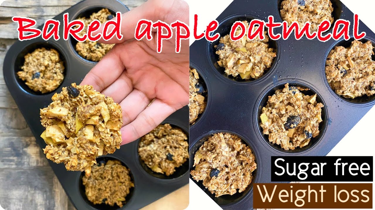 Baked apple oatmeal recipe Baked oatmeal healthy baked oats baked