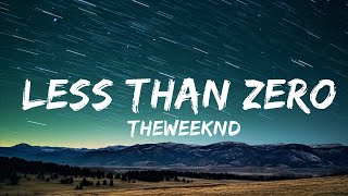 1 Hour |  @TheWeeknd - Less Than Zero (Lyrics)  | TuneTalk Lyrics