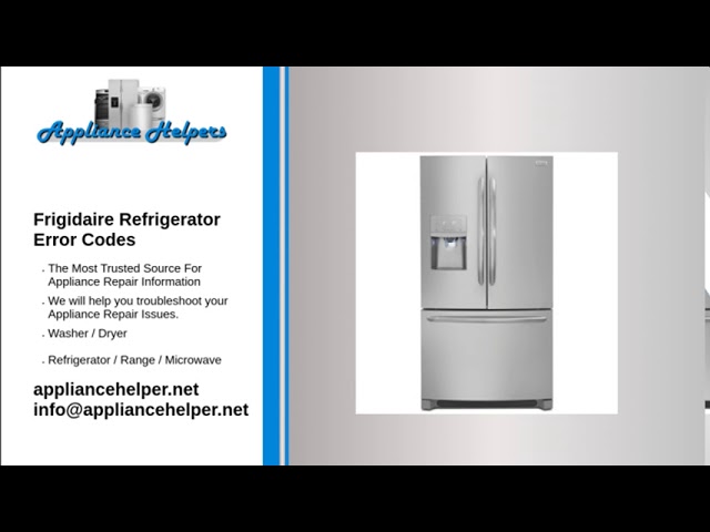 Frigidaire Refrigerator Troubleshooting Codes: Quick Fixes