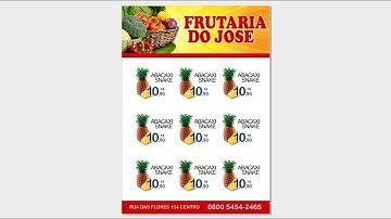 CURSO DE COREL DRAW - COMO CRIAR UM FOLHETO DE FRUTARIA /// COREL SNAKE AO VIVO