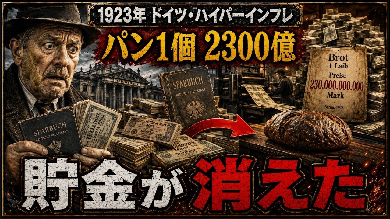 パン一個が2300億マルク――なぜドイツ国民の貯金は消えたのか？【1923年