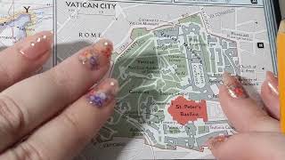 ASMR ~ Vatican City History & Geography ~ Soft Spoken Map Tracing Tablet Tapping Google Earth