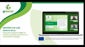 GREENER H2020 Project: Using bacterial ability to produce metallic particles as remediation strategy