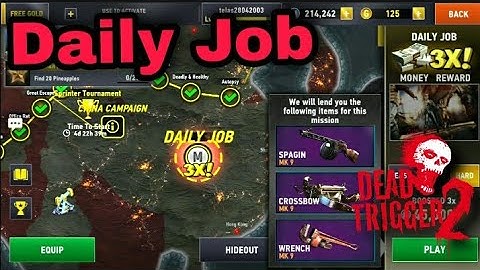 DEAD TRIGGER 2 Daily Job ×3 Money Trying New Weapons