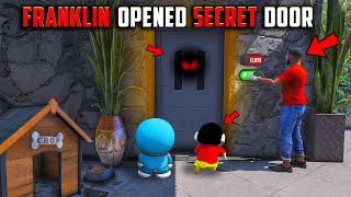 Franklin And Shinchan😂 Trying Opened Ultimate Secret😱 Door Of Franklin's House🔥 In GTA 5!😱 #gta5