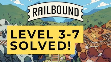 Railbound Level 3-7 SOLVED! Railworld Level 3-7 #railbound #railworld