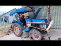 The broken Mitsubishi tractor was repaired by the girl / ly xuan kieu