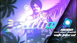 Sidhu moosewala neon template avee player | full tutorial screenshot 2