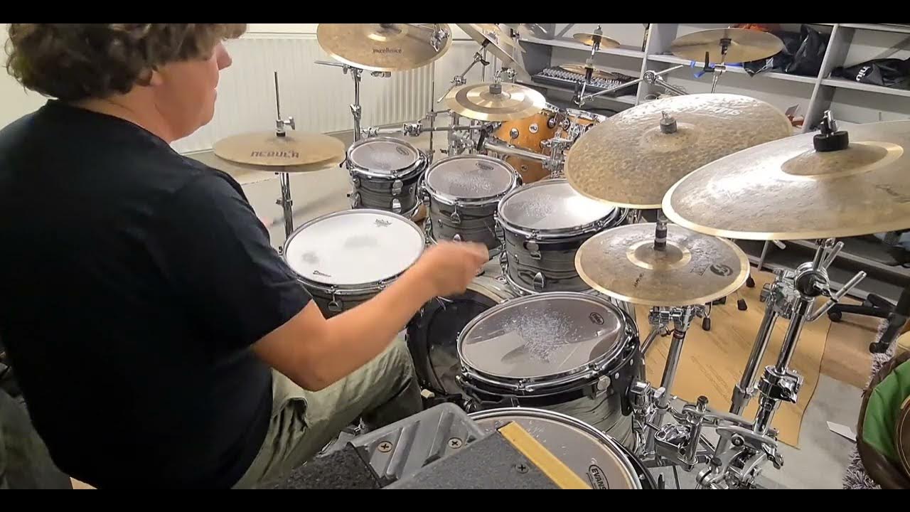 fast kick double hi hat funk fusion drum groove YouTube