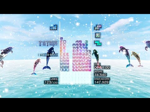 ［テトリスエフェクト］イルカに乗ってテトリスしよ！(初級～中級者向け)