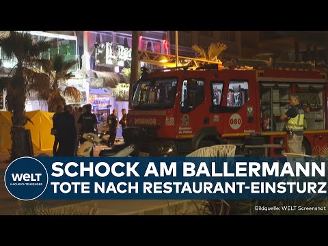 MALLORCA: Schock am Ballermann! Tote und Verletzte! Restaurant stürzt an der Playa de Palma ein