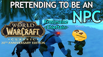 Pretending to be an NPC COMPILATION in Wow Classic