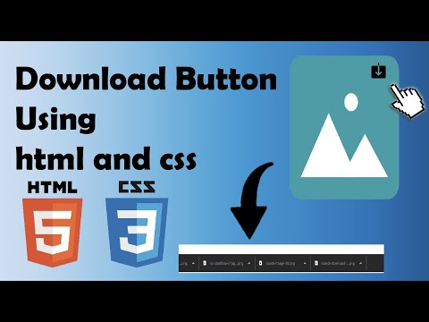 image download button using html css | download image onclick in html | download button
