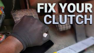 Is your clutch sticking to the floor? Quick fix!