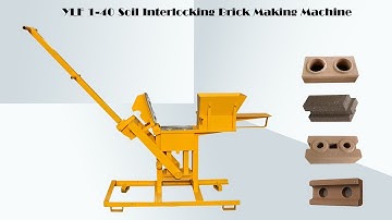 YLF 1-40 small sized manual interlocking brick making machine