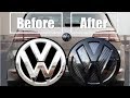 (DIY) VW Badge Install & Carbon Fiber Inlay