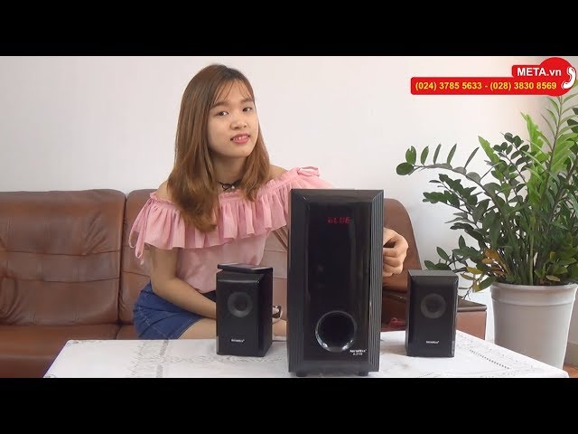 Loa SoundMax A-2118 2.1 - Nghe nhạc không dây qua kết nối Bluetooth.