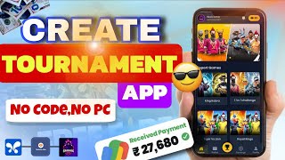 Pro Level Tournament App On Mobile ,No Coding , No PC Made With Ai #tournamentapp  screenshot 1