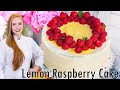 AMAZING Lemon Raspberry Cake Recipe - with Lemon Cream Cheese Frosting!!