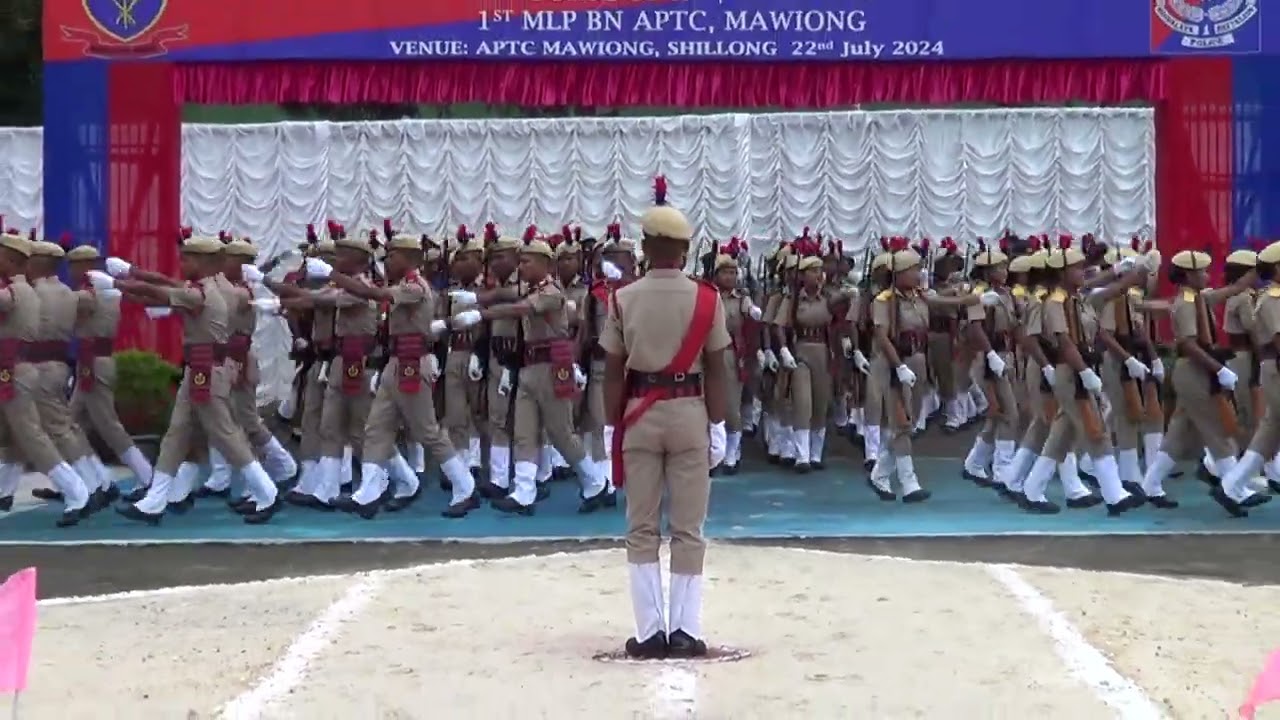 Passing out Parade of 43rd Batch at APTC Mawiong, Shillong on 22nd July 2024