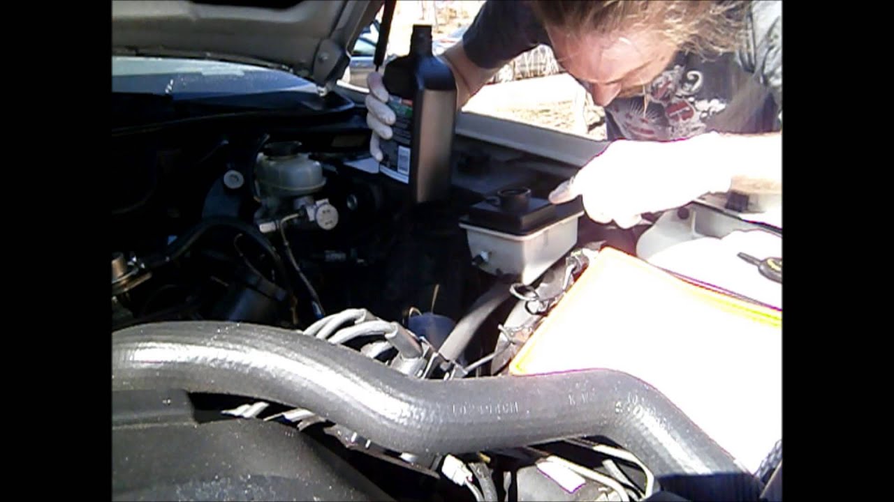How to change your power steering fluid on a Lincoln Town Car - YouTube