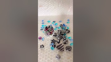 Reverse video of falling pearls asmr