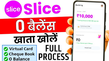 Slice Savings Account | Slice Bank Account Opening | Slice Bank Zero Balance Account 2025 | Slice 