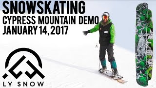 Snowskating Demo  Cypress Mountain  January 14, 2017