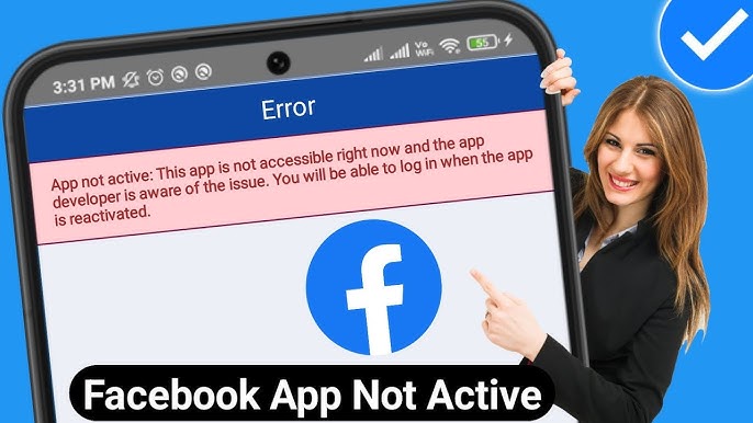 Facebook app not active problem