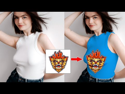टी-शर्ट पर डिज़ाइन करने  का सबसे आसान तरीका !The easiest way to design on t-shirt-Photoshop Tutorial