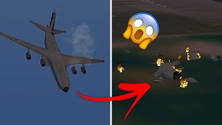 (Extremely Realistic Massive Mega Antonov Plane Crashes Simulator | Emergency plane crash landings)