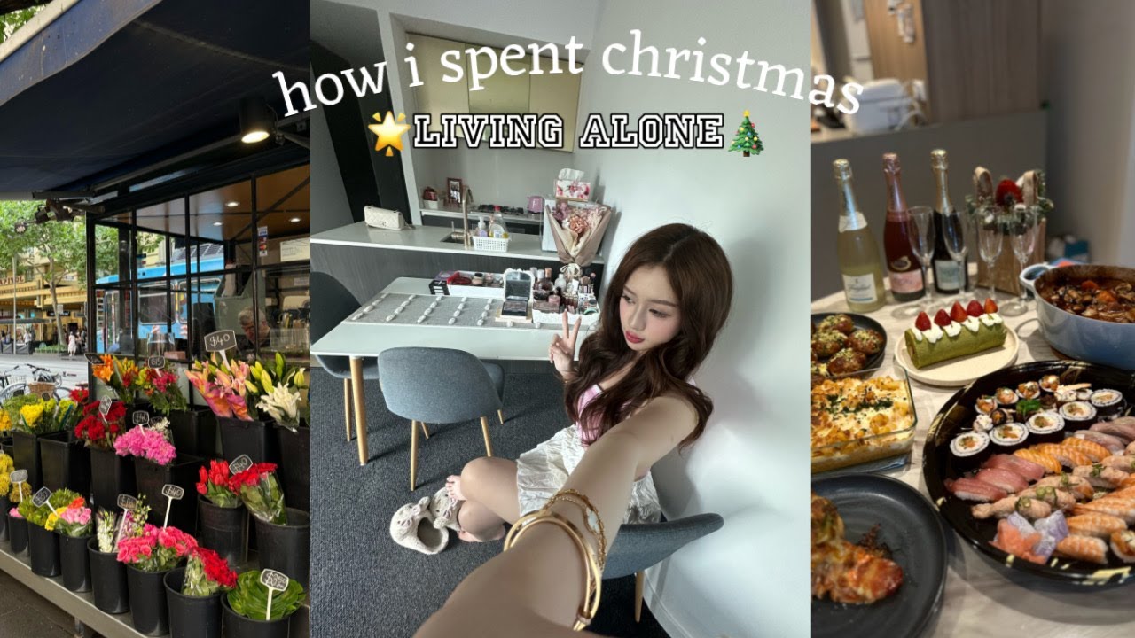 life vlog🐰 how i spent Christmas living alone (a messy first vlog)