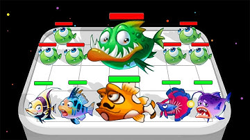 IDLE AQUARIUM MERGE - Fish Merger (Ocean Evolution) Merge Master Gameplay