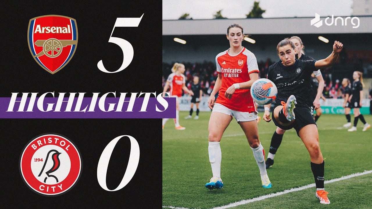 Video highlights for Arsenal Women 5-0 Bristol City Women