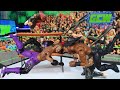 The bloodline vs judgement day extreme rules wwe  action figure match