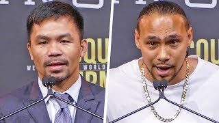 Manny Pacquiao Vs Keith Thurman Full Press Conference Fox Pbc Boxing