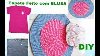 Recicle Camisetas e Faça Tapete Super Fácil