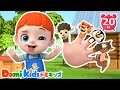 【手遊び歌】どうぶつのゆび うたあそび🐾 | 0~4歳の赤ちゃんが喜ぶ歌(20分) | 子供の歌 | 童謡 | 知育動画 | ドミキッズ | Domi Kids