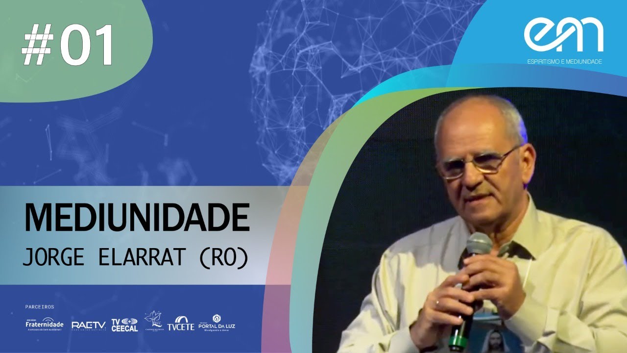 Projeto ESPIRITISMO E MEDIUNIDADE.

Programa MEDIUNIDADE  - 1ª Temporada - 1º Episódio.

Com temas variados esta série aprofunda o estudo da mediunidade para uma melhor compreensão do “ensino especial dos Espíritos sobre a teoria das manifestações , os meios de comunicação com o mundo invisível, o desenvolvimento da mediunidade e as dificuldades e os tropeços que se podem encontrar na prática do Espiritismo”. 

Coordenação e apresentação: Jorge Elarrat (RO).

Data: 30/01/2023 (segunda-feira).

Horário: 20h30.

Jorge Alberto Elarrat Canto nasceu na capital do Amapá, em 12 de novembro de 1962, é espírita desde 1980, atuante em atividades de Juventude, trabalhador das áreas de Estudo e Doutrinário e da Unificação do Movimento Espírita junto à Federação Espírita de Rondônia (FERO).

#espiritismoemediunidade #mediunidade #jorgeelarrat #espiritismo  #allankardec #doutrinaespirita #jesus

------------------------------------------

Mídias sociais do projeto Espiritismo e Mediunidade:

Site - https://www.espiritismoemediunidade.info
Facebook - https://www.facebook.com/espiritismoemediunidade
Instagram - https://www.instagram.com/espiritismo.mediunidade
Twitter - https://twitter.com/emediunidade
YouTube - https://www.youtube.com/espiritismoemediunidade
TikTok - https://www.tiktok.com/@espiritismoemediunidade

------------------------------------------
