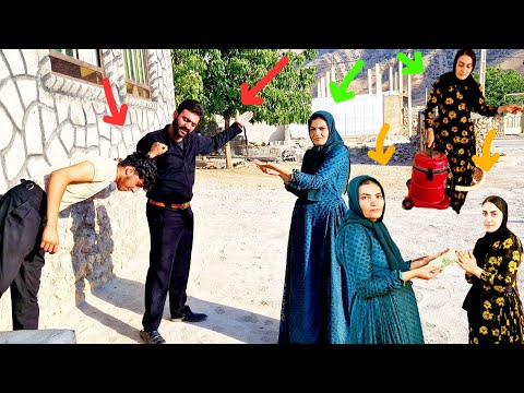 Kamran and Reza's fight over Fatemeh and Mrs. Zahra's help with housework