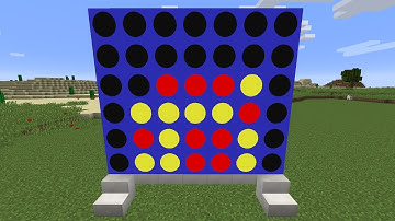 Minecraft - How To Make the Strategy Game Connect Four - Custom Maps
